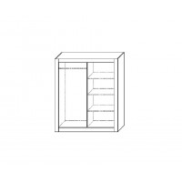 Set Mobila Dormitor Katina - Culoare Pin-Cenusiu - Pat 160x190 cm + Sifonier + Comoda + Oglinda + Noptiere